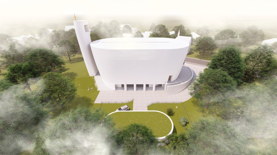 KOSTEL A PASTORAČNÍ CENTRUM NEJSVĚTĚJŠÍ TROJICE A JOSEFA KARDINÁLA BERANA